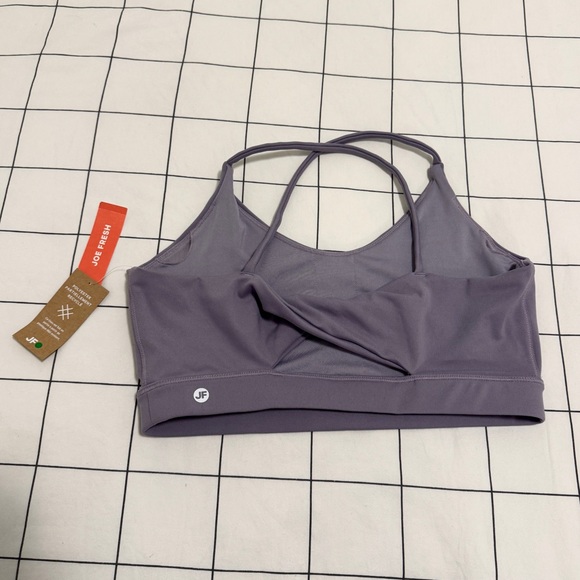 Joe fresh Lilac Sports Bra size Medium - Picture 3 of 5